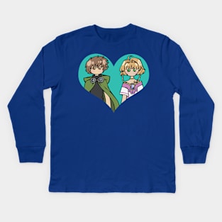 Syaoran and Sakura - shipping dolls Kids Long Sleeve T-Shirt